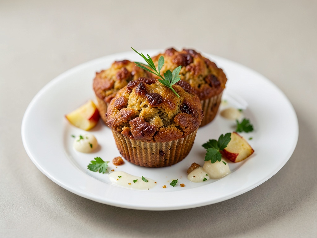 Muffin croccanti alla mela dall'air fryer