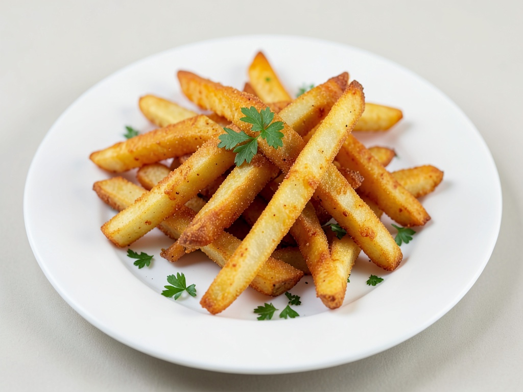 Patatine croccanti da patate fresche nell'air fryer