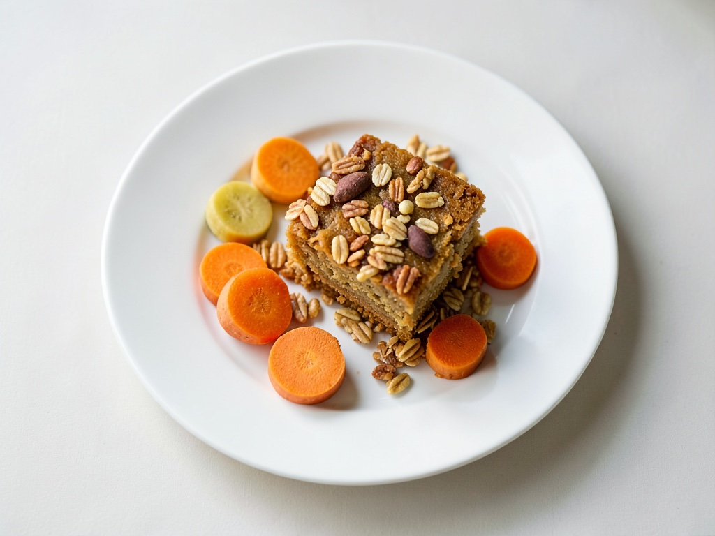 Torta al forno proteica alle carote con fiocchi d'avena