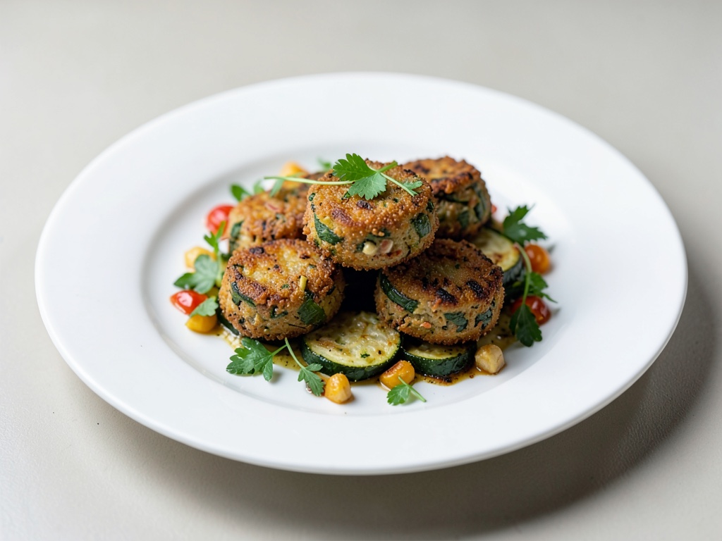 Knusprige Zucchini-Feta-Bällchen aus der Heißluftfritteuse