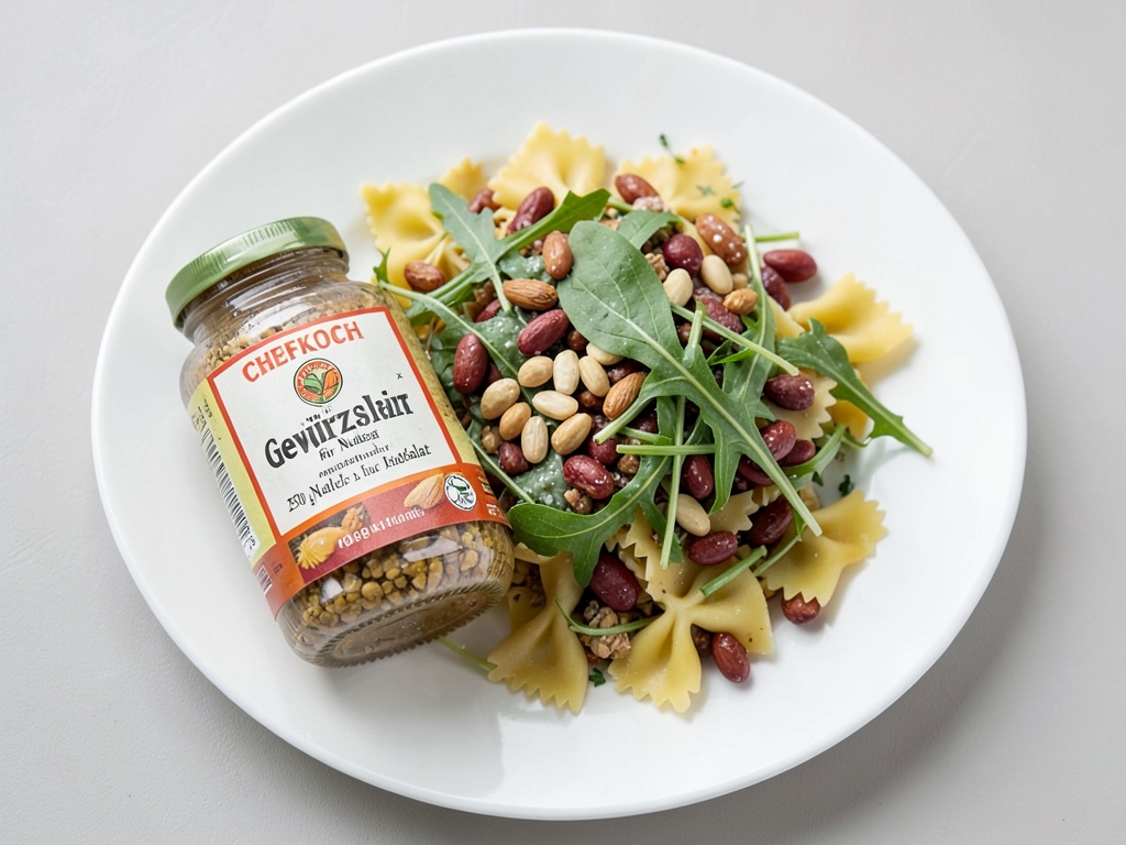 Bunter mediterraner Nudelsalat