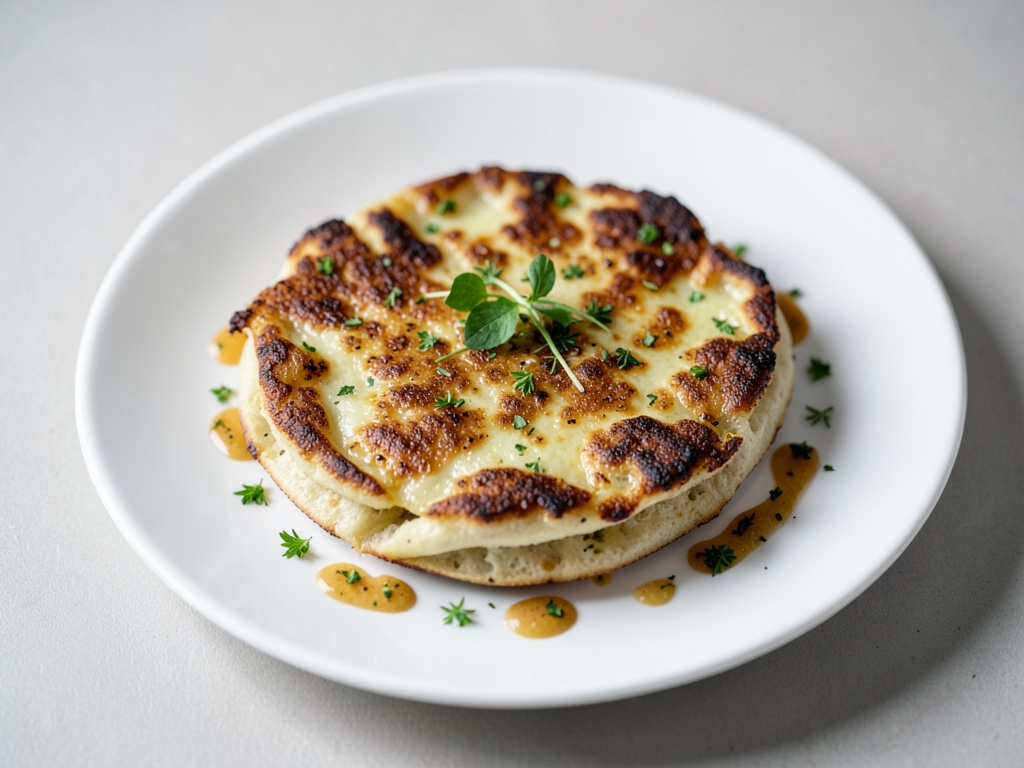 Flatbread croccante al formaggio dall'air fryer
