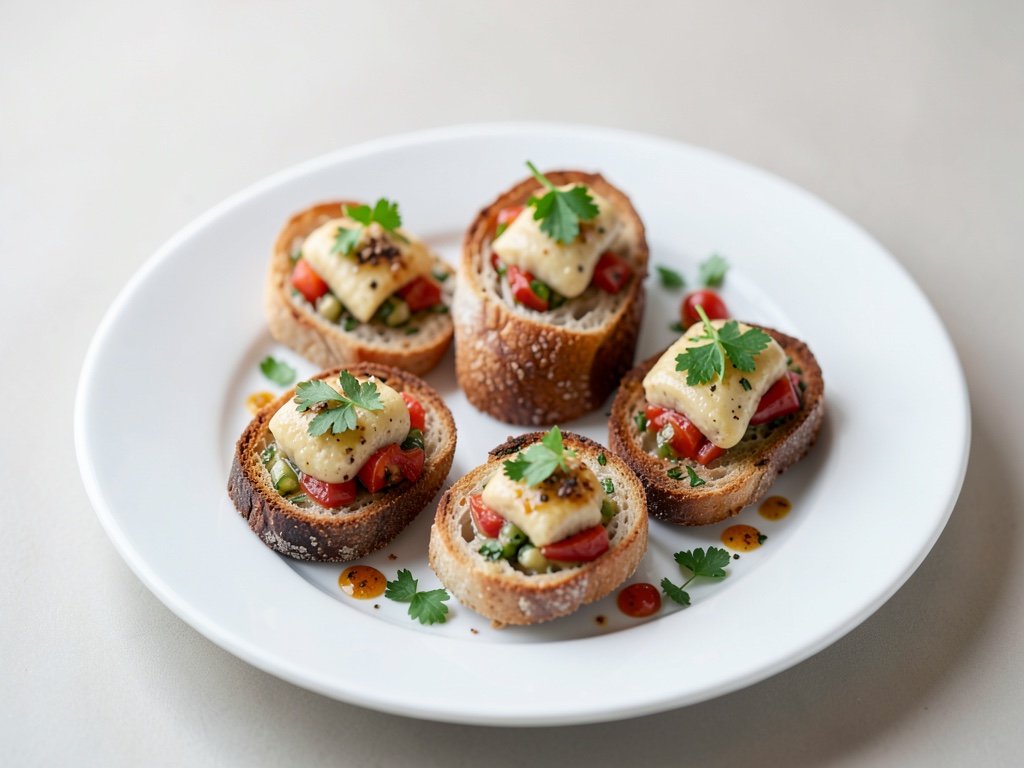 Tre idee deliziose di bruschetta con fette di gnocchi