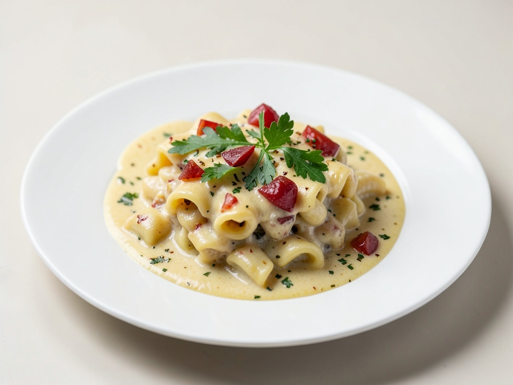 Gratin di Tortellini cremoso in friggitrice ad aria