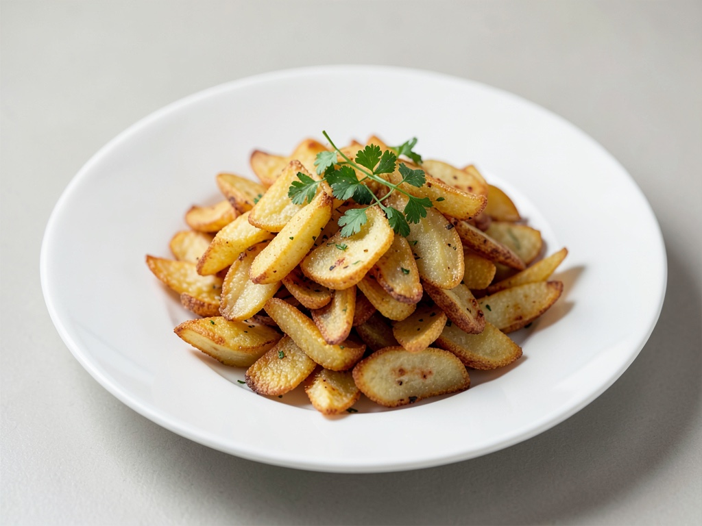 Knusprige Kartoffelchips aus der Heißluftfritteuse