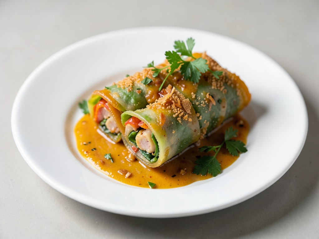 Rotoli estesi croccanti dall'Airfryer