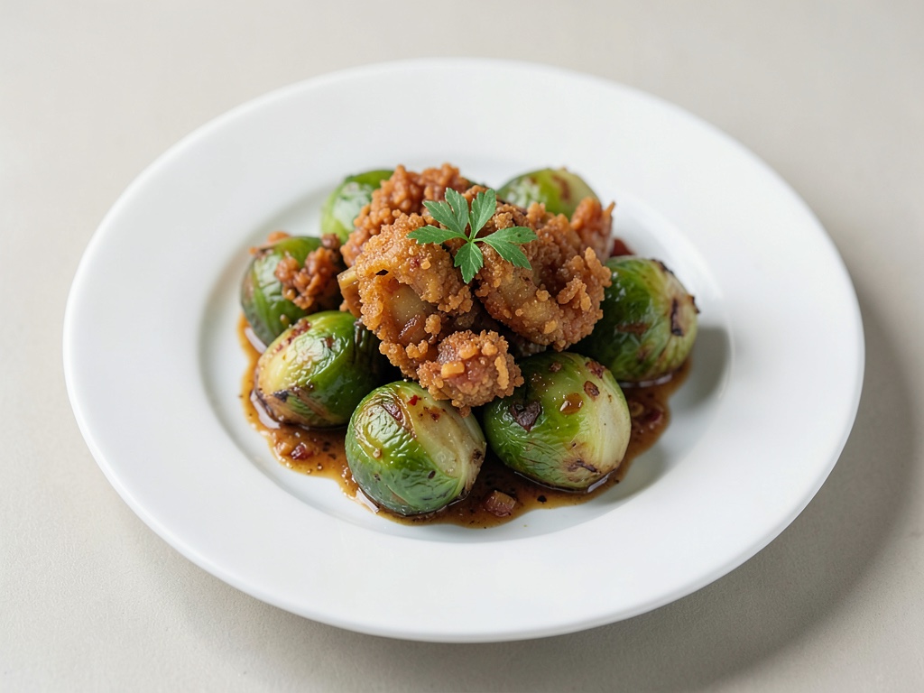 Chou de Bruxelles croustillant à l'asiatique
