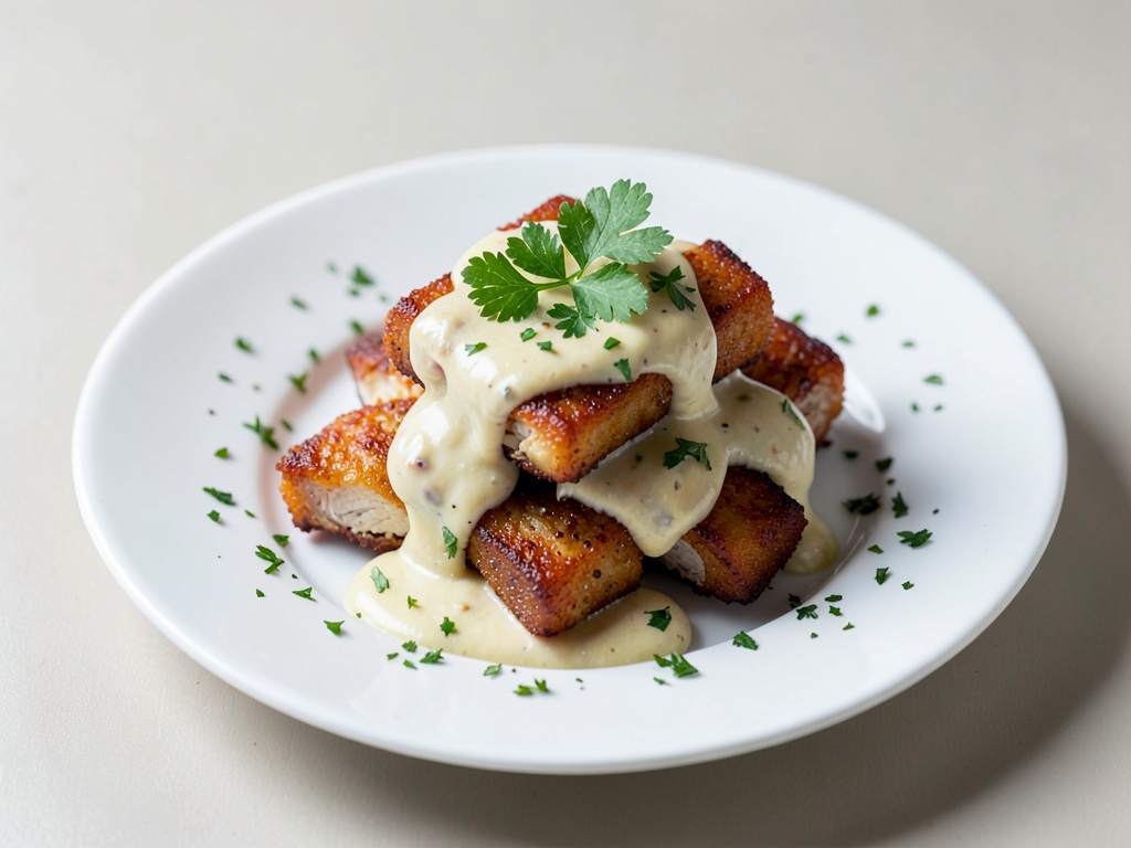 Pollo cremoso in friggitrice ad aria