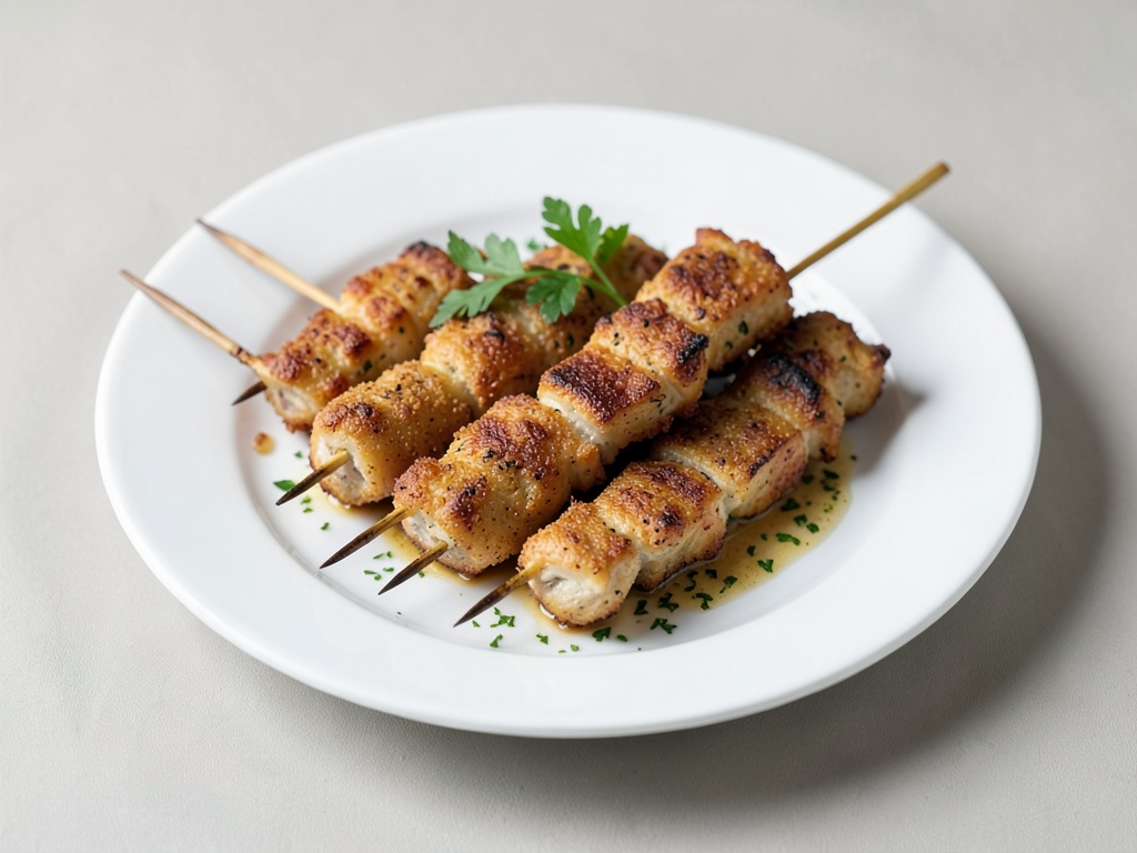 Spiedini di pollo croccanti dall'air fryer