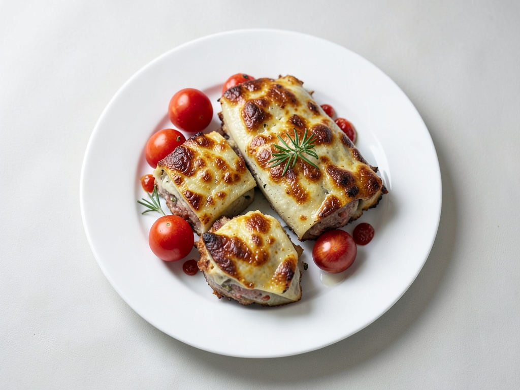 Gratin croccante di Maultaschen con salsa di pomodoro