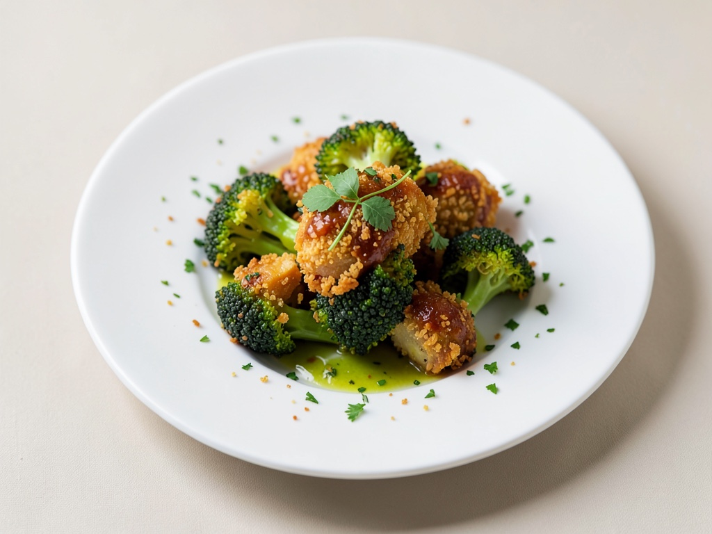 Broccoli croccante in friggitrice ad aria