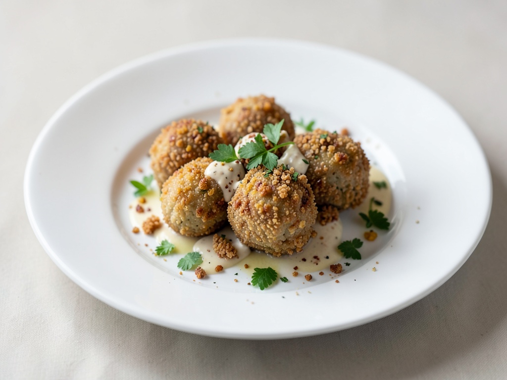 Boules de fromage blanc croustillantes à l'air fryer