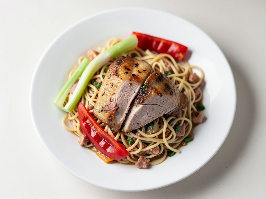 Hähnchen-Asia-Nudeln (High Protein)