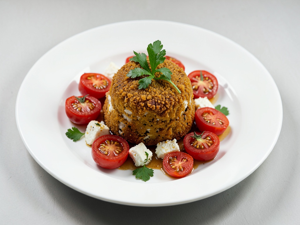 Feta croccante con pomodori dall'air fryer
