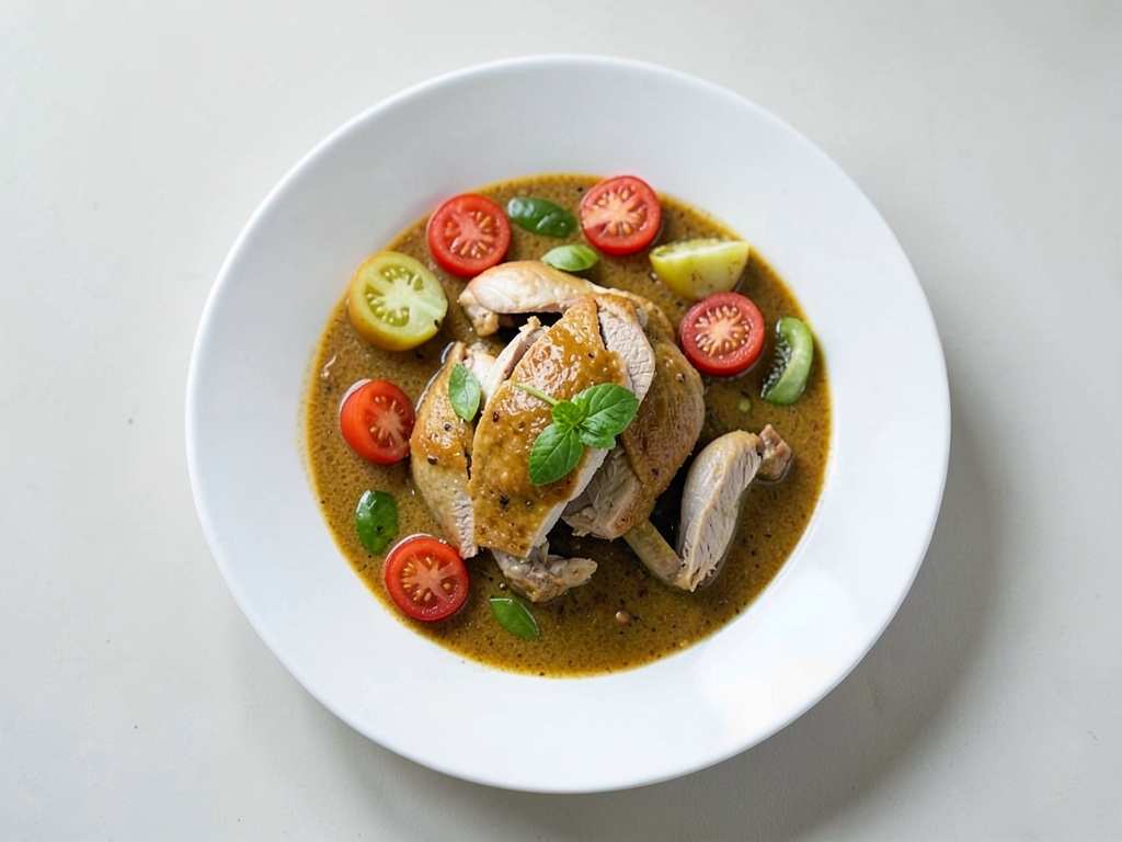 Curry thai veloce con pollo, peperoni e un tocco di arachidi