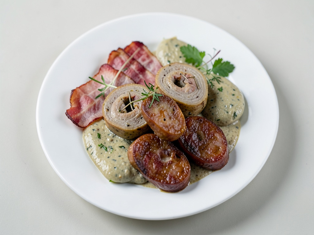 Roulade di Anna con morbidi gnocchi di pane