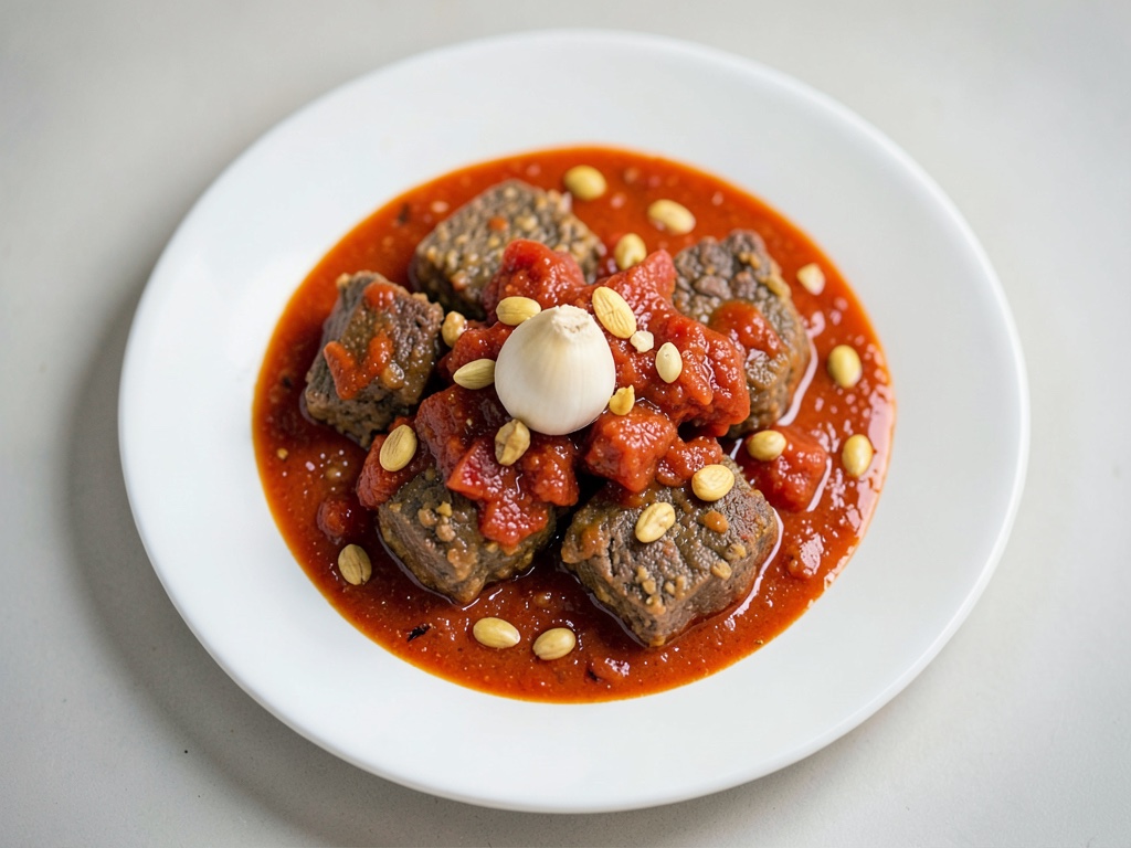 Polpette croccanti in salsa di pomodoro speziata