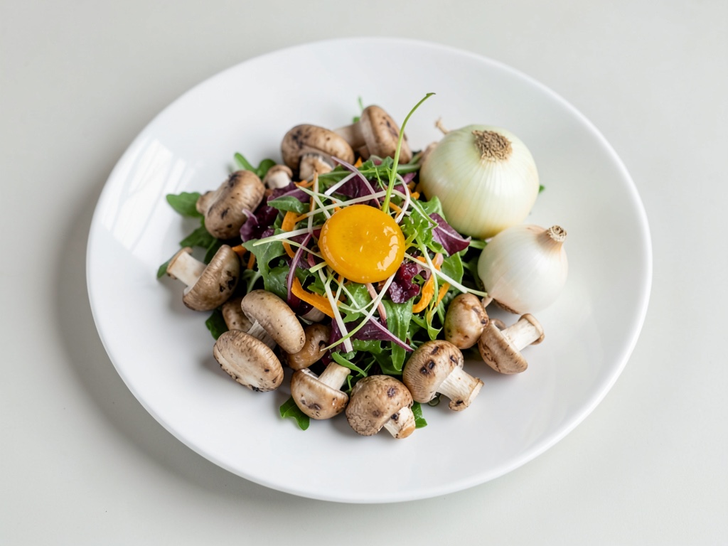Insalata con champignon al miele