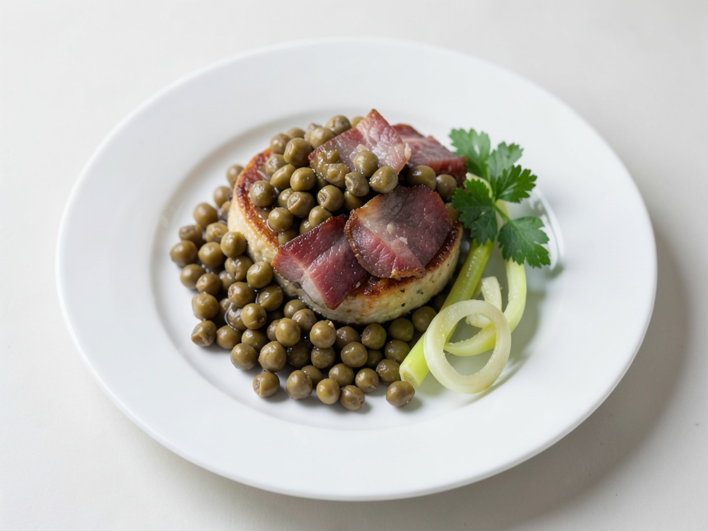 Soupe de pois riche en saveurs