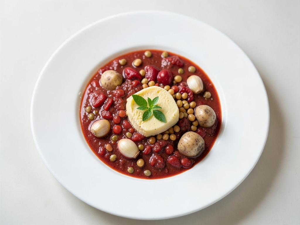 Zuppa cremosa di lenticole rosse