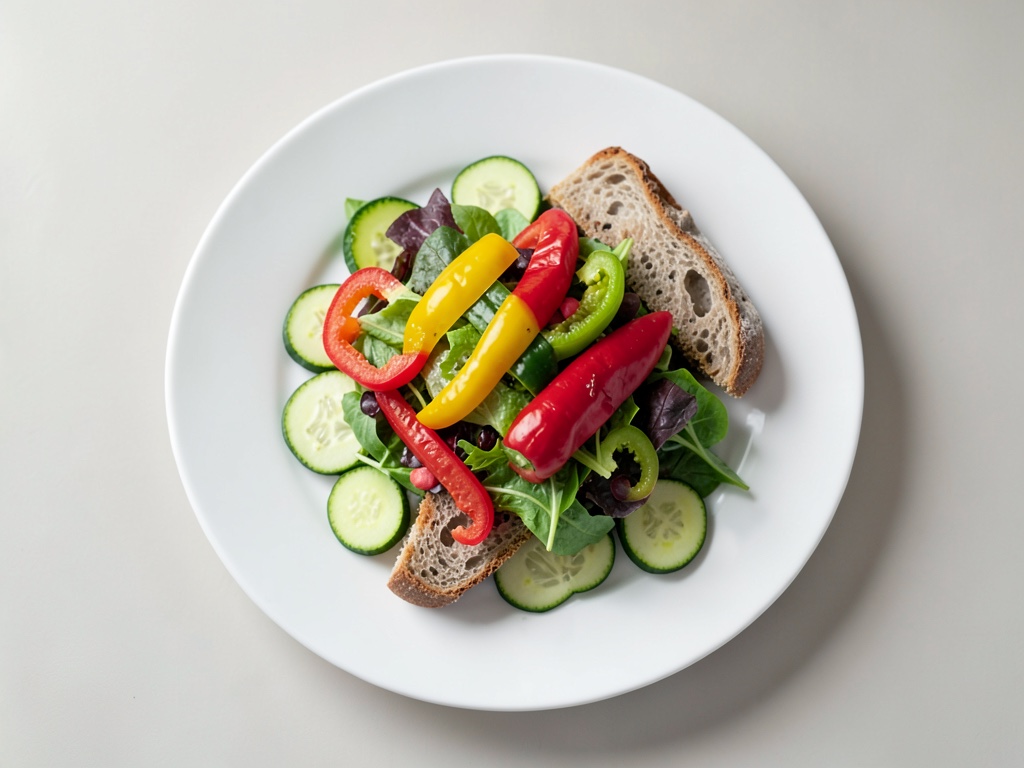 Insalata a strati di Ciabatta Mediterranea