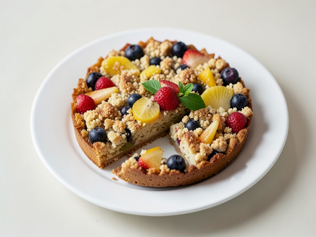 Schneller Quark-Streuselkuchen mit Obst