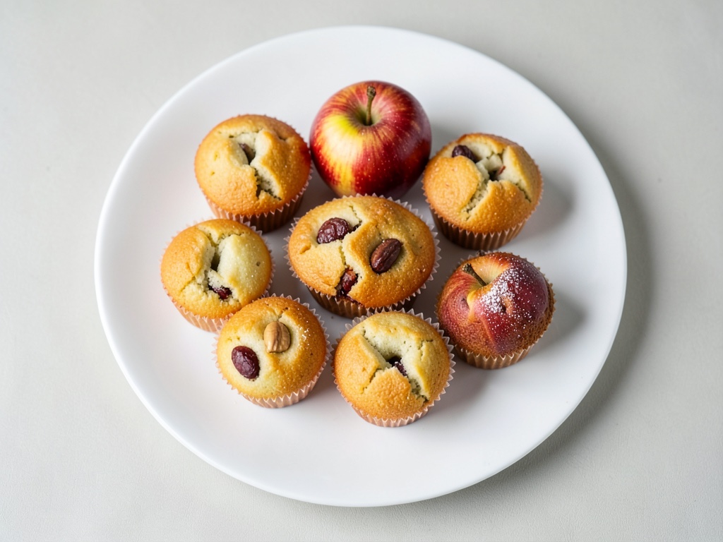 Muffin soffici alla mela e noci