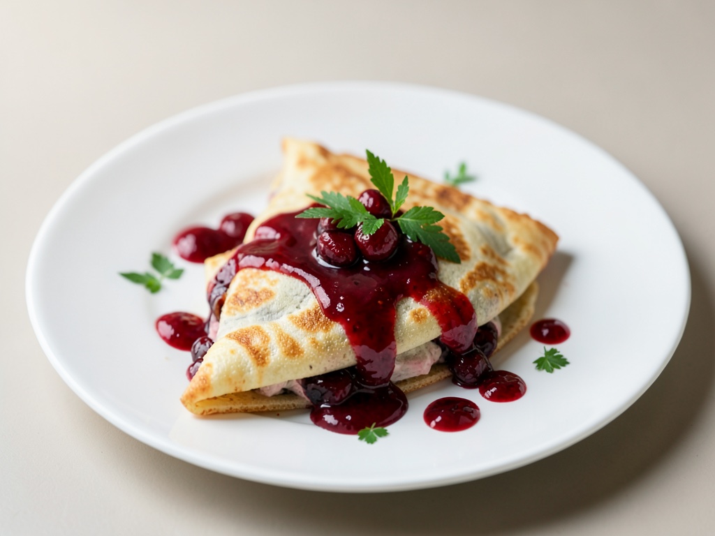 Crêpes de Cereza y Cranachan