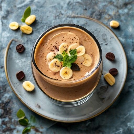 Shake protéiné banane-chocolat