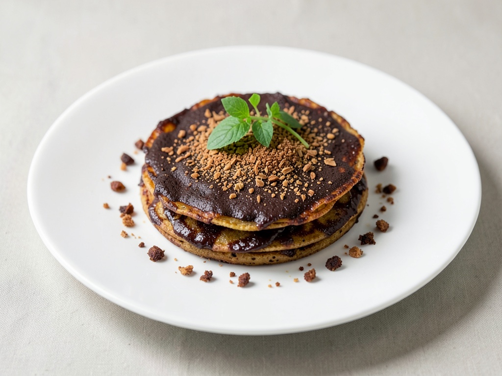 Galette de crepes crujiente de chocolate