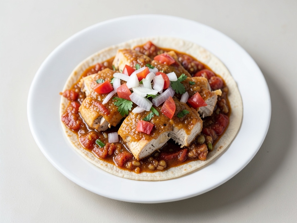 Klassische Enchiladas mit Hähnchen