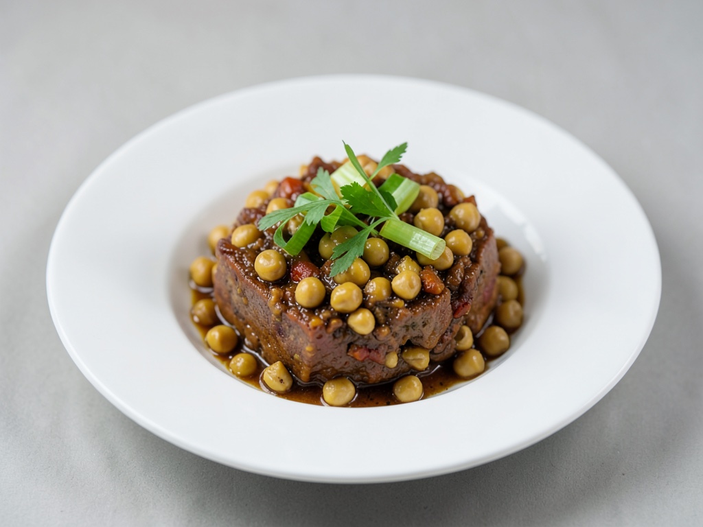 Cocido de montaña con garbanzos y puerro