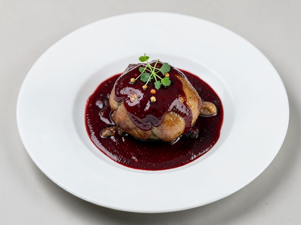 Bistro-Hähnchen in Rotweinsauce