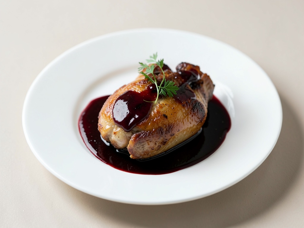 Einfaches Coq au Vin (Hühnchen im Rotwein)