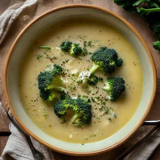 Sopa cremosa de brócoli