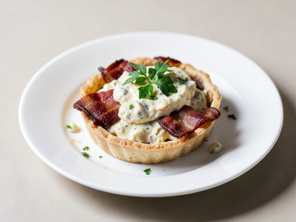 Cremige Lauch-Ziegenkäse-Tarte mit Speck