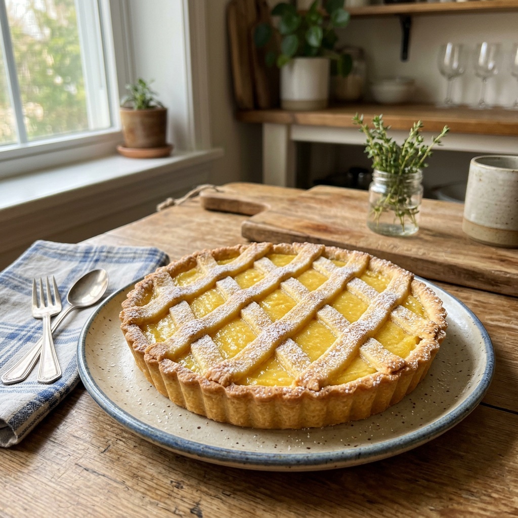 Cremige Zitronen-Crostata