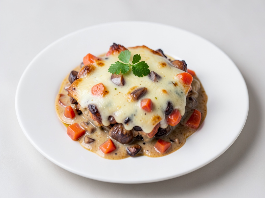 Gratin cremoso di castagne e carote