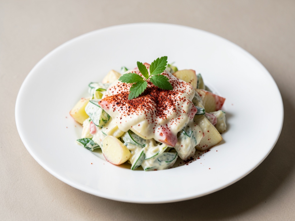 Insalata di patate cremosa con paprika affumicata