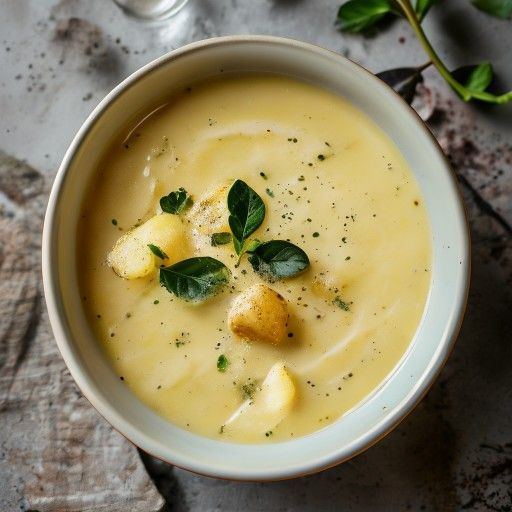 Sopa cremosa de patatas
