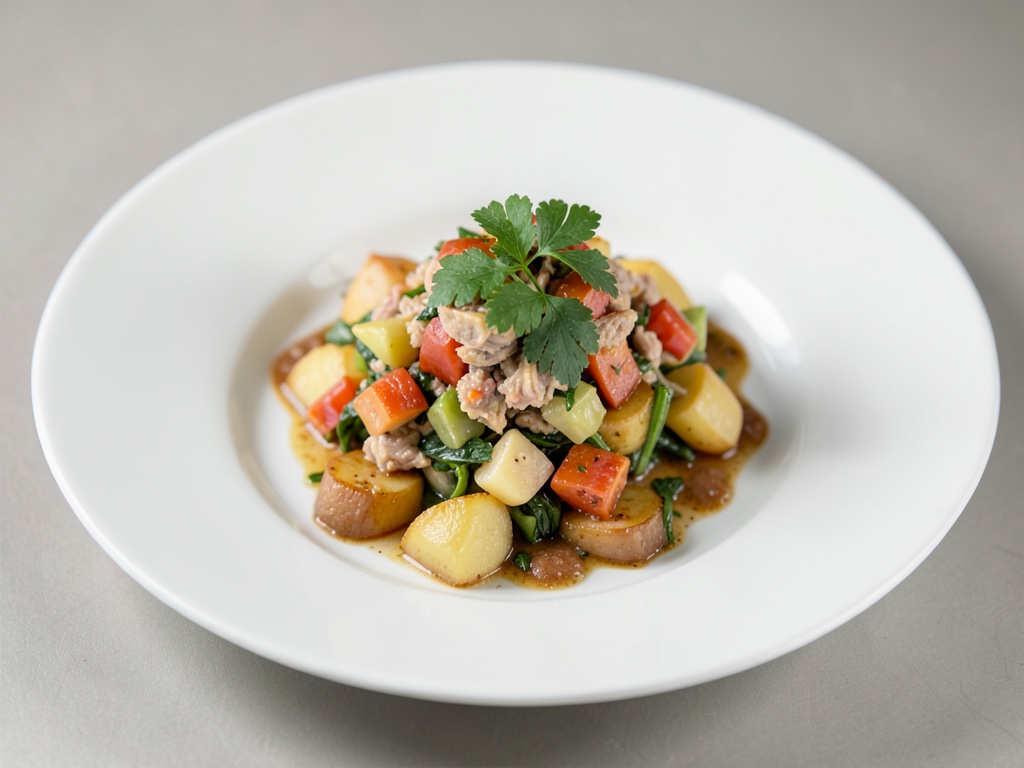 Insalata classica di patate e tonno