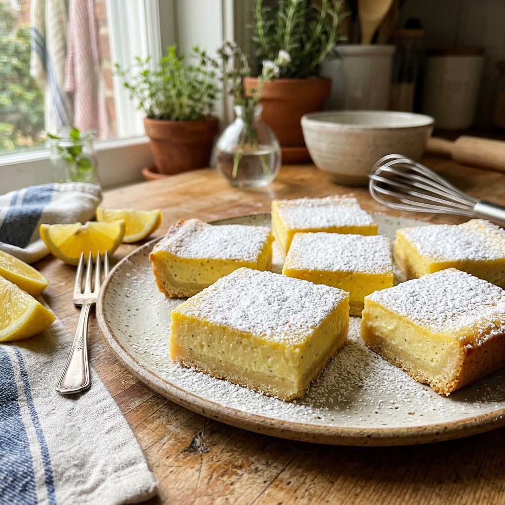 Cremige Ricotta-Zitronen-Riegel