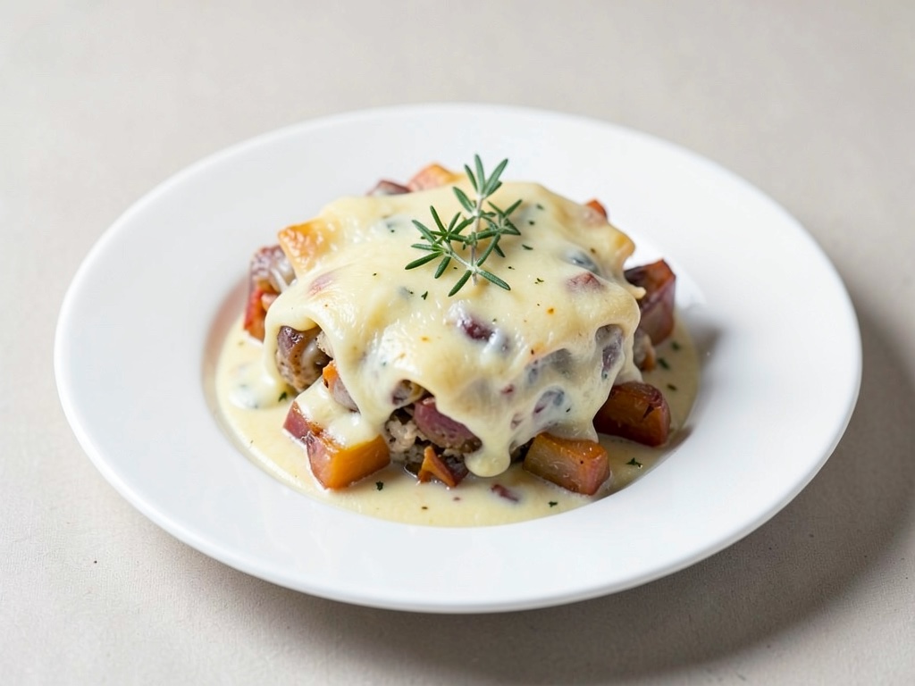 Cremiges Wurzelgemüse-Gratin mit Thymian