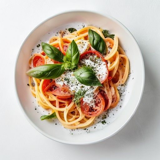 Cremige Tomaten-Basilikum-Pasta