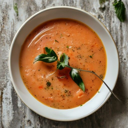 Sopa cremosa de tomate