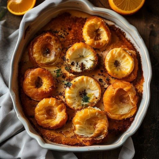 Katalanische Vanille-Torte mit Orangen-Zopf