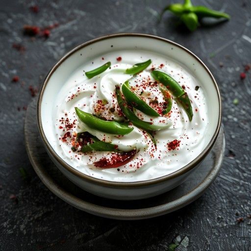 Crema de pimientos fría con peperoni tostados