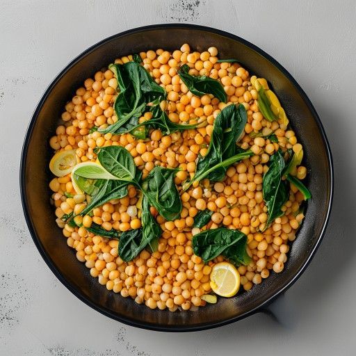 Riso castigliano con ceci e spinaci