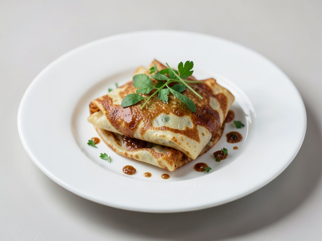 Soufflierte Blättercrepes