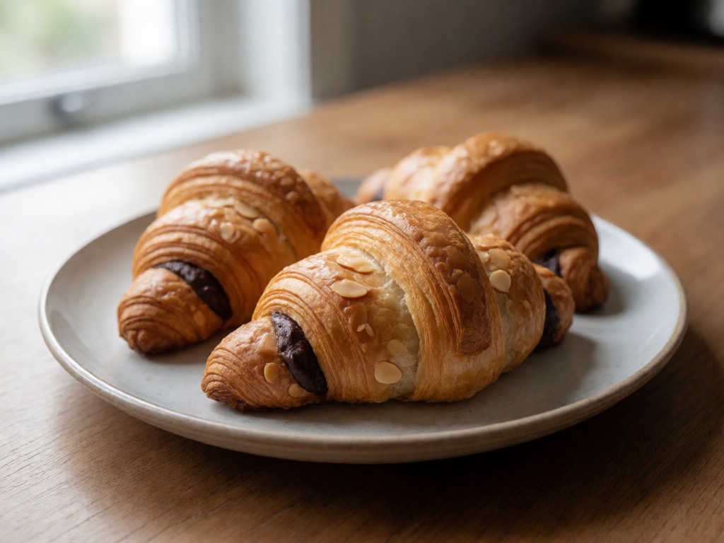 Knusprige Mandel-Croissants aus der Heißluftfritteuse